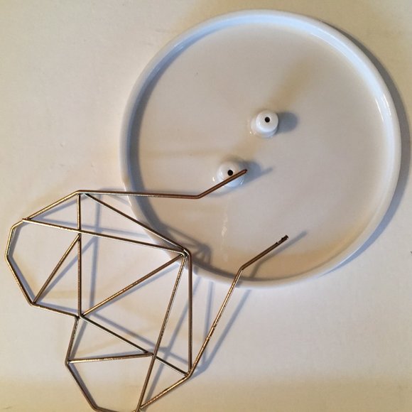 imm Living Coxet Wire Heart Ceramic Jewelry Holder - Picture 5 of 8